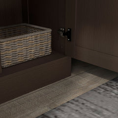 HOMCOM Storage Cabinet w/ Storage Shelves, Pantry Cabinet, Coffee