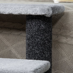 PawHut Cat Tree, Cat Tower Cat Stair Steps with Scratching Post, Hanging Play Ball for High Bed, Sofa, Indoor / Outdoor