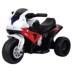 Aosom 6V 3 Wheeled Electric Motorcycle, Kids Motorcycle Licensed BMW with Headlight, Music, Red