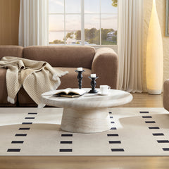 Modern Round Coffee Table, Perfect for Living Room Decor,No Assembly