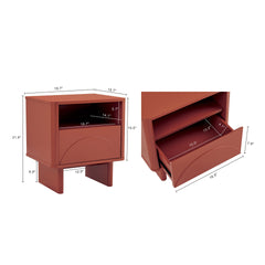 Nightstand in Terracotta