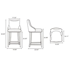 Counter Stool in Ivory