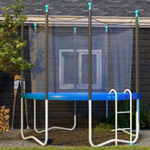 Soozier 12FT Trampoline Spring Cover, Safety Trampoline Pad Replacement, Waterproof and Tear Resistant, All Weather Trampoline Accessories, Blue
