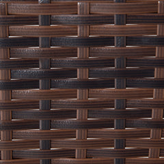 Outsunny Rattan Porch Rocker w/ Plush Cushion, Gray