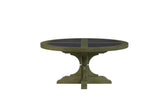 Round Hickory Cocktail Table - Pistaschio