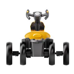 12V electric Kids Pedal Go Kart, Folder Go Kart, Outdoor Ride on Toy with Adjustable Seat, 4 Non-Slip EVA Wheels for Boys and Girls For Age 3-8 Years Old (Yellow)