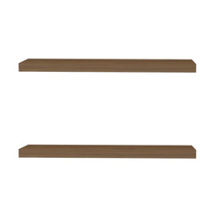 Mahogany Floating Shelf, Set of 2