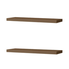 Mahogany Floating Shelf, Set of 2