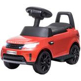 Qaba 2 in 1 Land Rover Licensed 6V Ride on Car Sliding Car Battery Powered Electric Car w/ Headlights Music Horn, Red