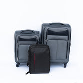 (20+24) Travel case two-piece suitcase set Oxford trolley case without password lock universal wheel + Oxford cloth backpack GRAY