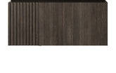 30" MURI Espresso Woodgrain Plywood Cabinet with Door and One Drawer, NO Basin and Top, NO Faucet and Sink Cover