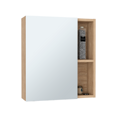 Labelle Medicine Cabinet With Mirror, Five Internal Shelves, Single Door -Pine