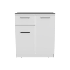 Idaho Dresser with 2-Door Cabinets and Drawer -White