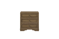 3-Drawer Nightstand - Almond