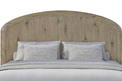 English Knotty Oak Queen Panel Bed