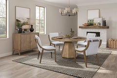 Round Dining Table W/ Lazy Susan - Latte