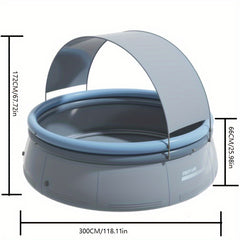 118.11in*25.98in outdoor inflatable swimming pool