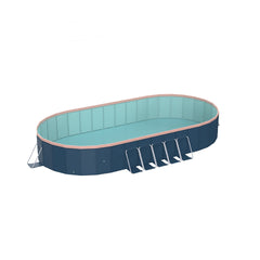 3.65m PVC folding pool (not inflatable) bathes and cools in summer, suitable for outdoor patio beach garden