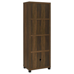 Vivek Dark Pine 3-shelf Engineered Wood Media Tower