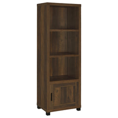 Vivek Dark Pine 3-shelf Engineered Wood Media Tower