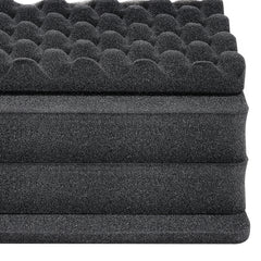 Hard Pistol Cases with Pre-cut PU Foam Lockable Pistol Case for 6 Pistol