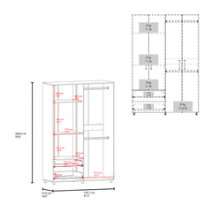 Crafton Armoire, Bedroom, Natural Oak