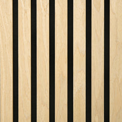 HOMCOM 24" x 24" Wood Panels for Wall, 4 Pack Acoustic Panels, Sound Absorbing Slat Wall for Wall Decor, Home, Oak