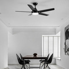 48" YUHAO Modern Contemporary LED Ceiling Fan with Remote Control