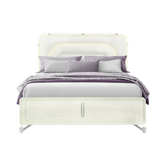 Nora Beige King Bed With LED