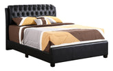 Sleek Black Full Bed With Contemporary Flair