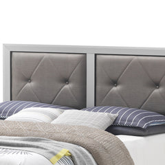 Elegant Transitional Full Bed In Silver Champagne