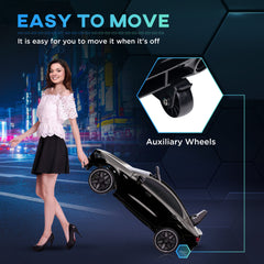 Qaba Mercedes-Benz AMG Licensed 12V Kids Ride on Car with Remote Control, Rear Suspension, LED Lights, Music, Black