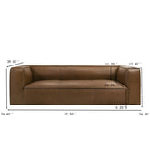 Colton Tan Leather Sofa