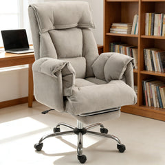 Reclining Desk Chair with Rolling Wheels,High Back Office Chair