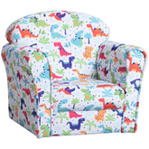 Qaba Kid's Sofa Armchair with Dinosaur Design and Thick Padding