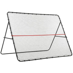 Soozier Soccer Rebounder Net, Adjustable and Foldable Multi-Sport Training Bounce Back Net, Target Goal for Soccer Practice and Training, 8.5' x 6.5'