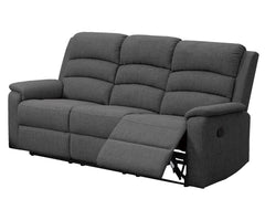 Modern 2pc Living Room Set 1x Sofa 1x Loveseat Padded Armrest And Backrest Vertical Tufting Dark Gray Finish Primary Living Room Furniture