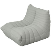 HOMCOM Bean Bag Chair for Adults, Giant Fireside Chair, Bean Bag Sofa with High Density Foam for Living Room, Light Gray