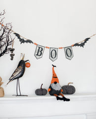 67x7.3"H Iron Boo Banner W/Bats, for Halloween Holiday Decor