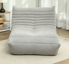 Bean Bag Chair , Bean Bag Sofa with High Density Foam for bedroom, Light Gray