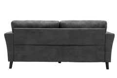 Damiano 77"W Gray Woven Fabric Sofa