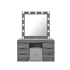 Lorena Grey Vanity and Stool Set