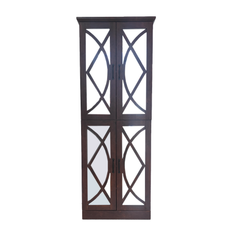 68-Inch Tall Shoe Cabinet with Doors, 8-Tier Shoe Storage Cabinet with Adjustable Shelves, Modern Shoe Organizer Shoe Rack Cabinet for Entryway, Hallway, Closet, Living Room, Walnut