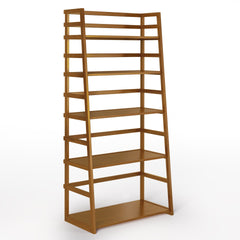 Acadian - Ladder Shelf Bookcase - Light Golden Brown