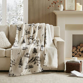 1-Piece 50x60" Heated Throw,Deer