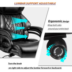 500lbs Big and Tall Office Chair for Heavy People Executive Office Chair with Wide Spring Seat Computer Desk Chair 360 Swivel Home Office Desk Chair