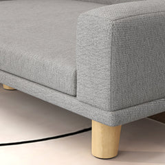 PawHut Dog Sofa Couch Bed with Washable Cushion for Large Dogs, Cats, Gray