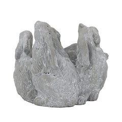 10x8x6.5" 5 Bunny Cement Planter