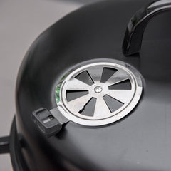 Outsunny 3-in-1 Vertical Charcoal BBQ Smoker Grill with 2 Cooking Areas and Thermometer