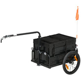 Aosom Trailer for Bike, Bicycle Cargo Trailer with Removable Storage Box, No Bottom